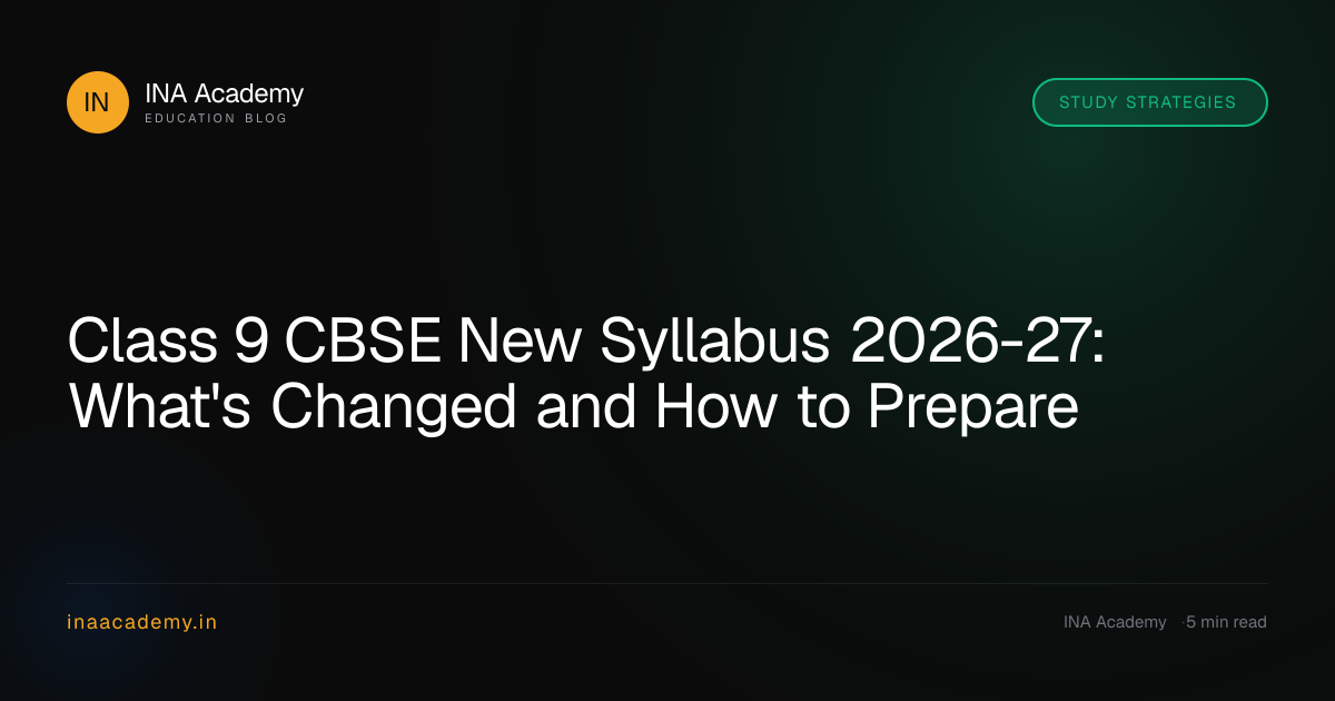 Class 9 CBSE Syllabus 2026-27: Subject-Wise Guide & Changes